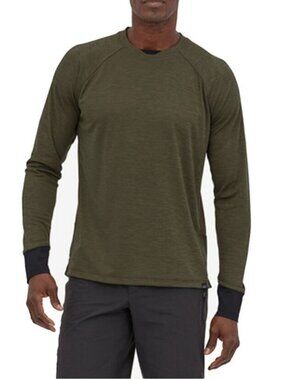 Patagonia Long Sleeved Dirt Craft Green Bike Jersey Men’s